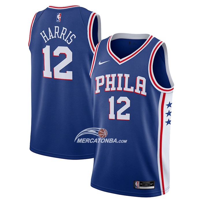 Maglia Philadelphia 76ers Tobias Harris Icon Blu